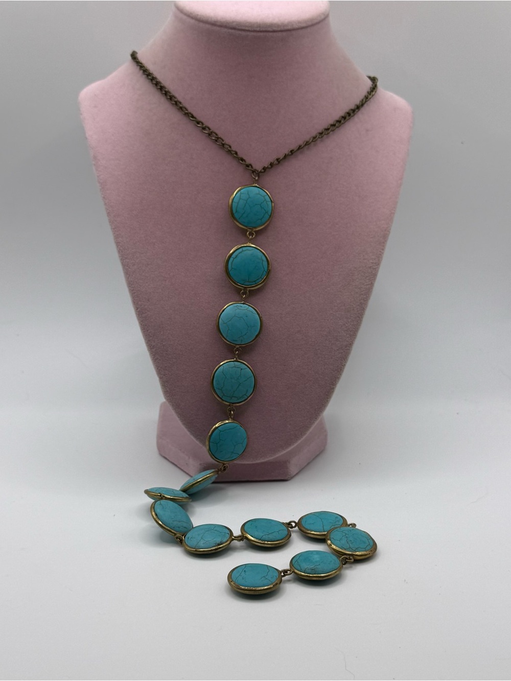 Lane bryant Turquoise Disc Statement Necklace - Women Jewelry